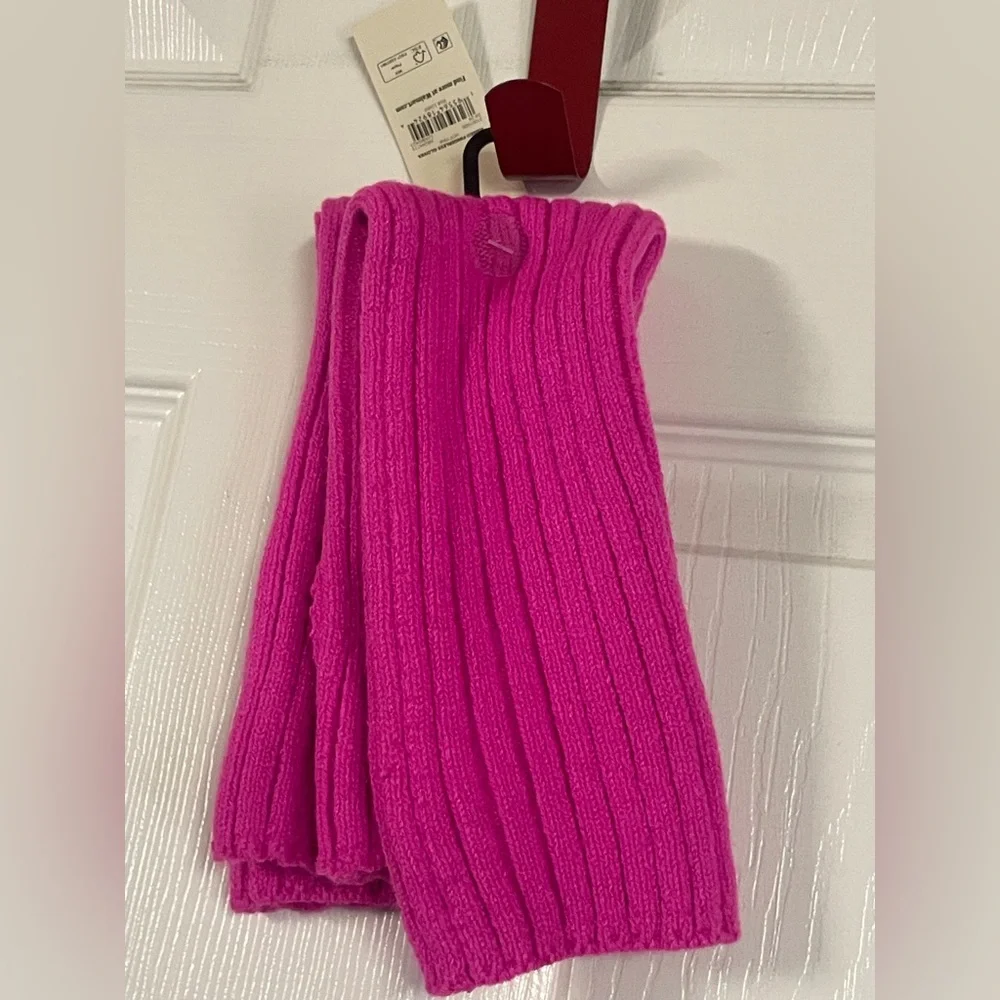 🔴 3/$12 🔥 NWT No Boundaries Hot Pink Ribbed‎ Fingerless Gloves OS Y2K